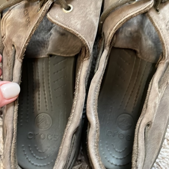 Leather lace up Crocs - Picture 3 of 4